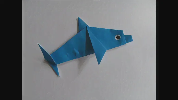ДЕЛЬФИН Легкое Оригами из Бумаги для Детей и Начинающих / Еasy Origami Dolphin