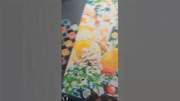 Разукрашиваю Новогоднюю картину по номерам🍪✨ |Собака Вилка.