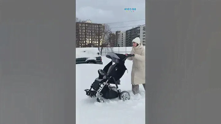 Обзор проходимости инвалидной коляски для детей с ДЦП MyWam Yeti по снегу