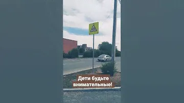 Дорожный знак осторожно дети на дороге! #дети #дорога #пдд #школа #правиладорожногодвижения