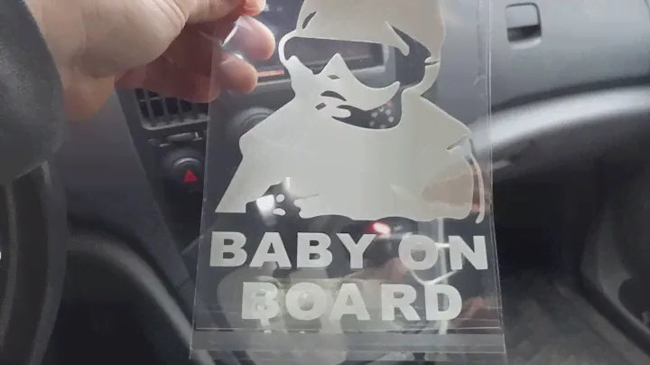 Супер наклейка на авто - BABY ON BOARD