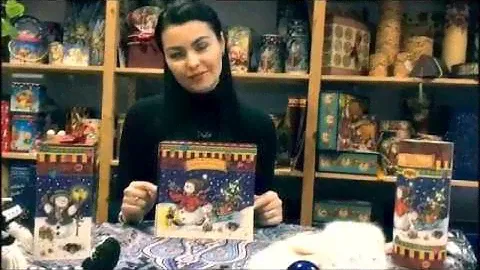Видеообзор коробки для новогодних подарков "Снеговички"