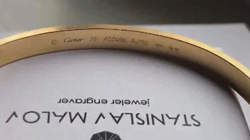 Браслет Cartier, ручная гравировка.